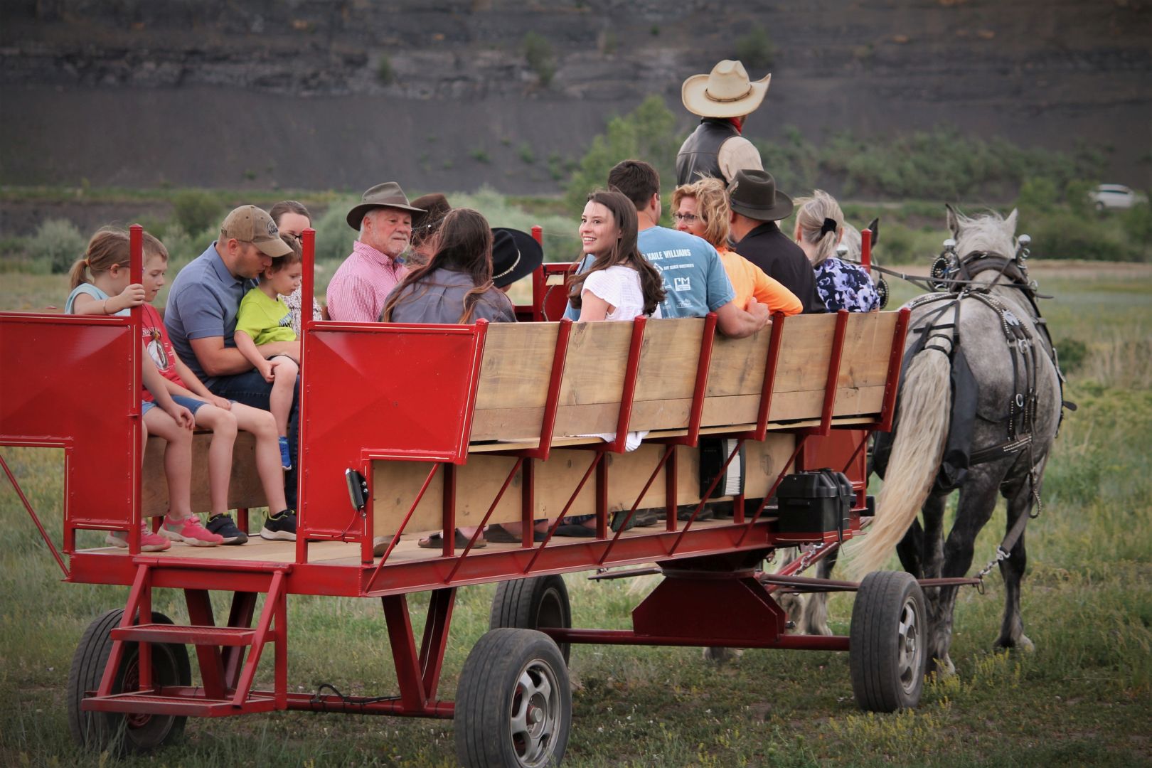People on a Horse Drawn Ride in Pagosa Springs, Colorado