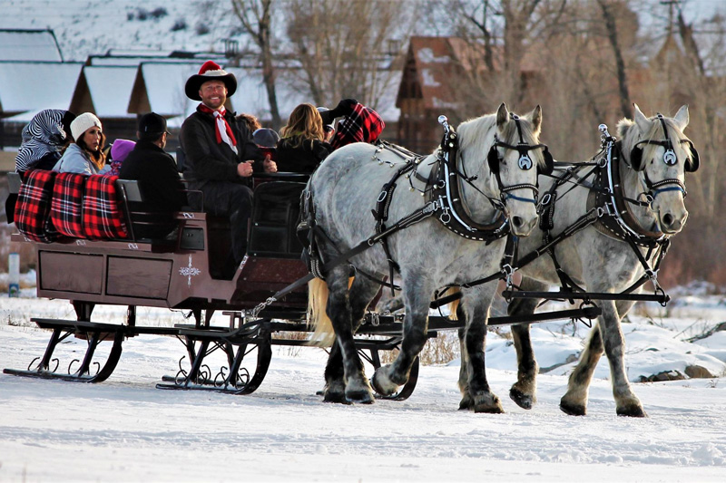Christmas Holiday sleigh ride in Pagosa Springs