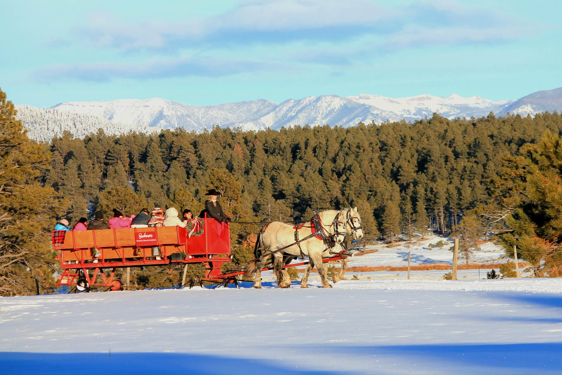 Public scenic ride in winter